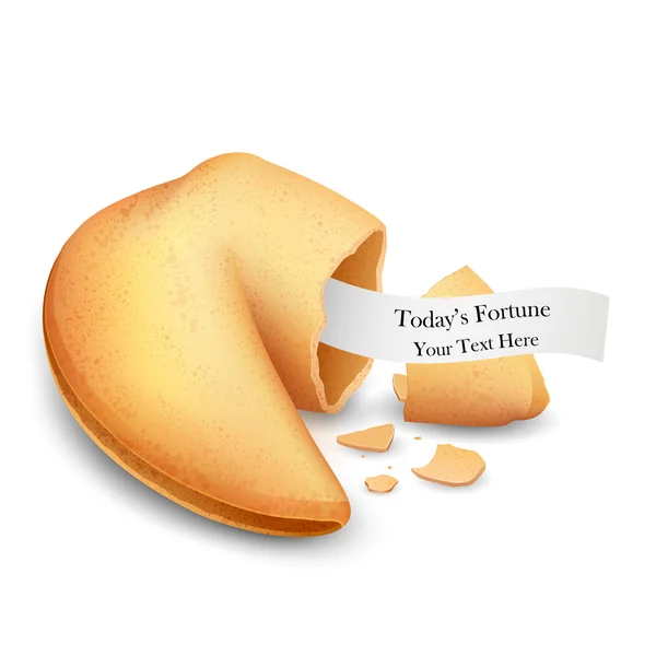 Galleta de la fortuna — Vector de stock