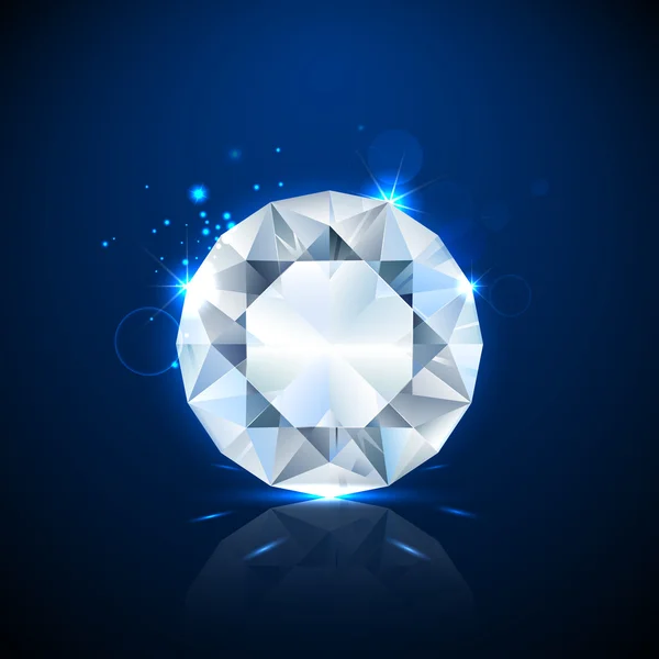 Diamant étincelant brillant — Image vectorielle