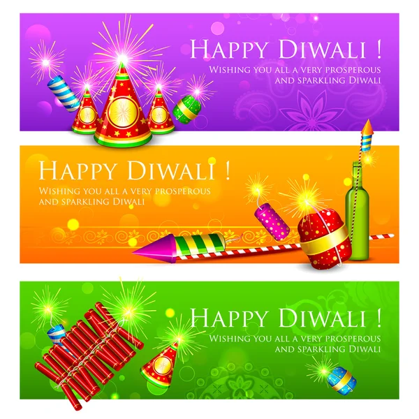 Diwali Banner — Stock Vector