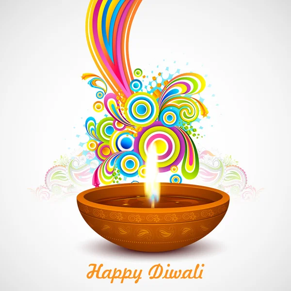 Diwali coloré — Image vectorielle