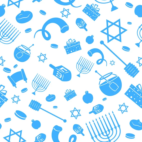 Modèle de vacances israélien sans couture — Image vectorielle
