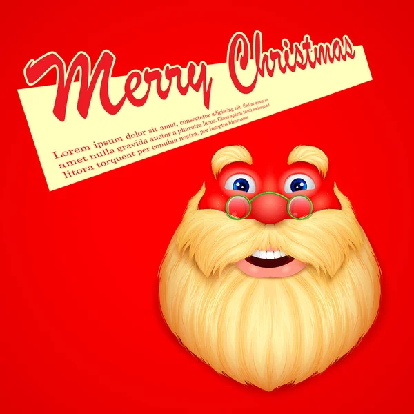 Santa Claus wishing Merry Christmas — Stock Vector