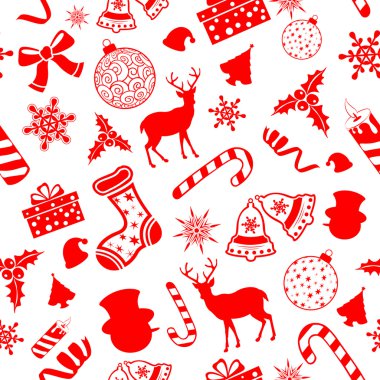 Dikişsiz desen Noel arka plan