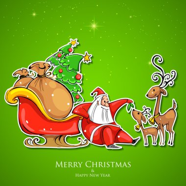 Noel Baba Noel reindeer besleme