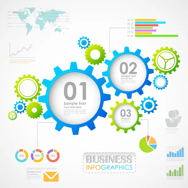 Endüstriyel infographics grafik — Stok Vektör