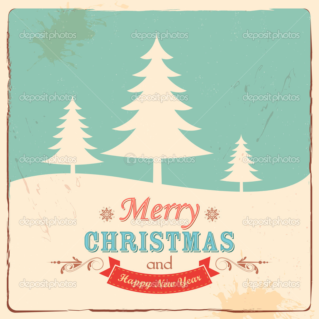 Retro frohe Weihnachten Hintergrund lizenzfreie
