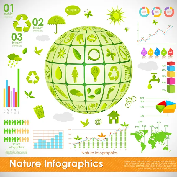 Miljömässiga infographic — Stock vektor