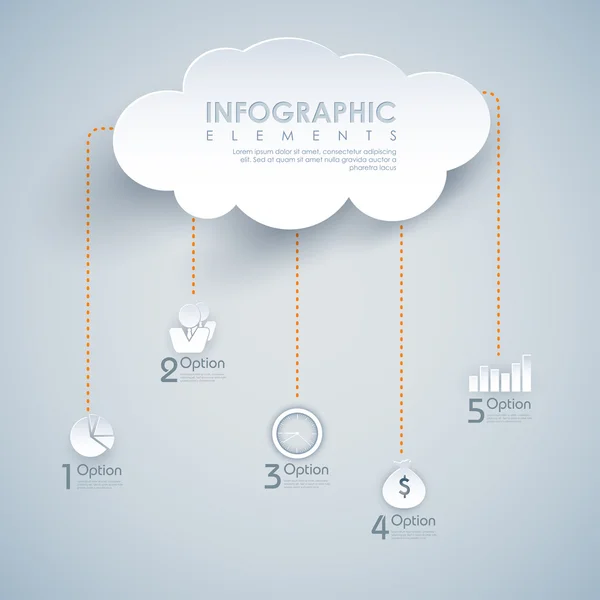 Cloud computing — Stockový vektor