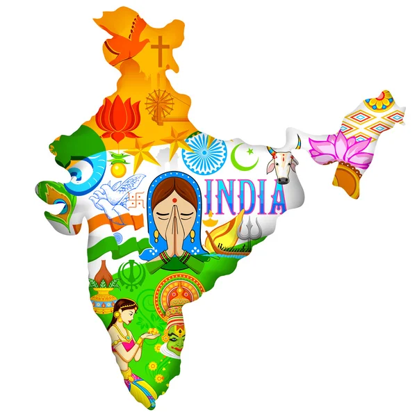 Hindistan'ın kültür — Stok Vektör