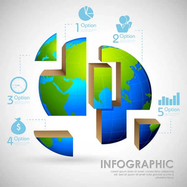 Infografica aziendale — Vettoriale Stock