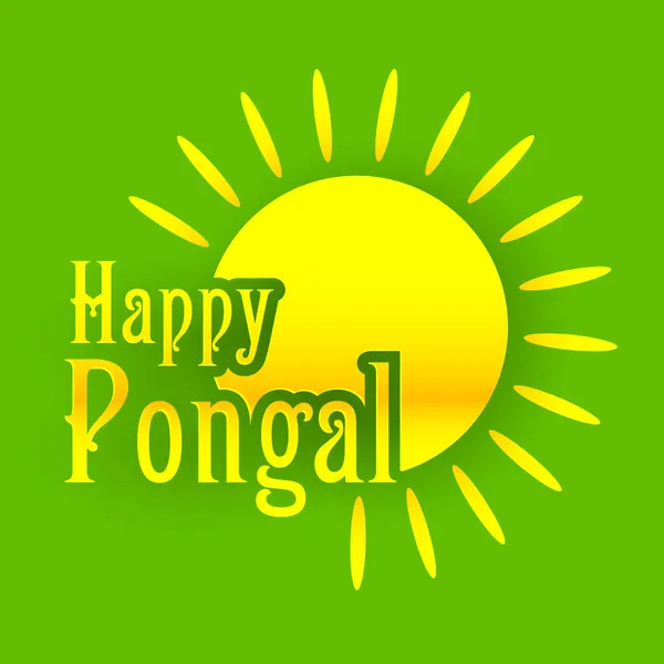 Glücklicher Pongal — Stockvektor