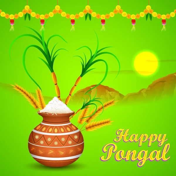Happy Pongal — Stock Vector