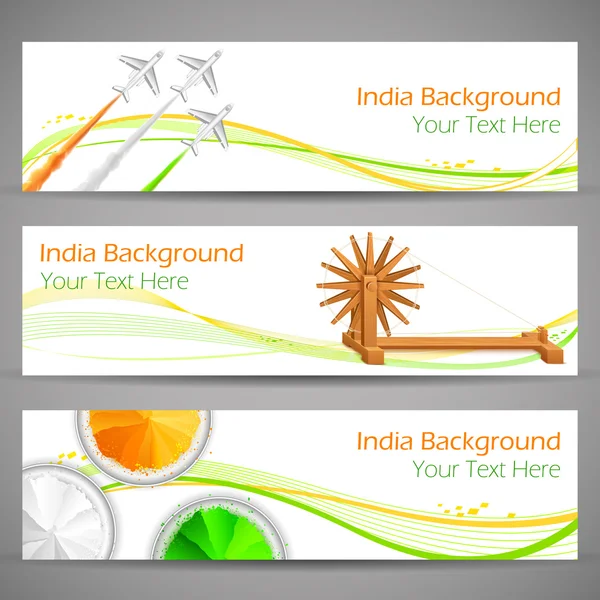Indien Banner und Header — Stockvektor