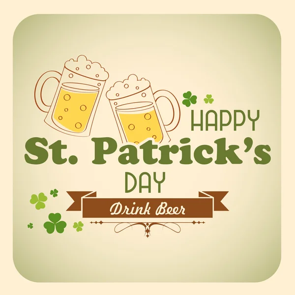 Fond de la Saint Patricks Day — Image vectorielle