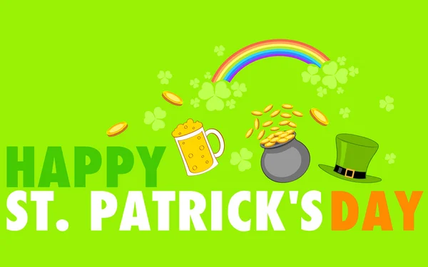 Saint patricks dag achtergrond — Stockvector