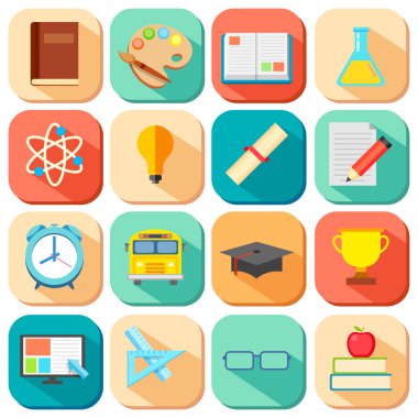 düz eğitim simgesi