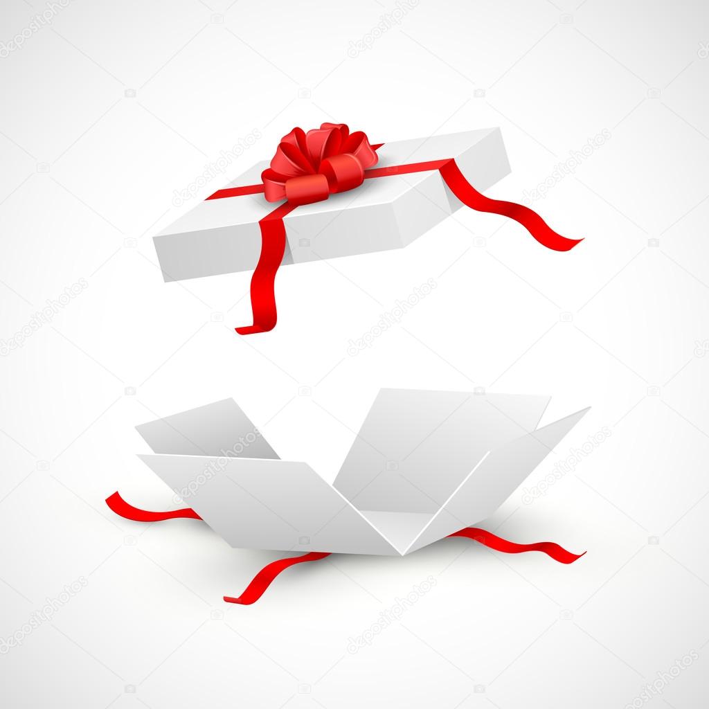 Premium Vector  You win a gift. notification in the mouthpiece about the  distribution of gifts. vector illustration in a flat style.