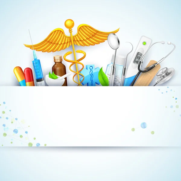 Soins de santé et antécédents médicaux — Image vectorielle