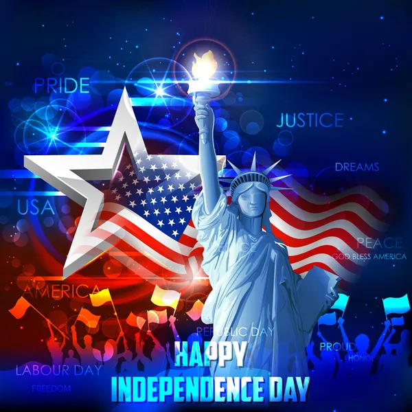 4th of July background — Stock Vector