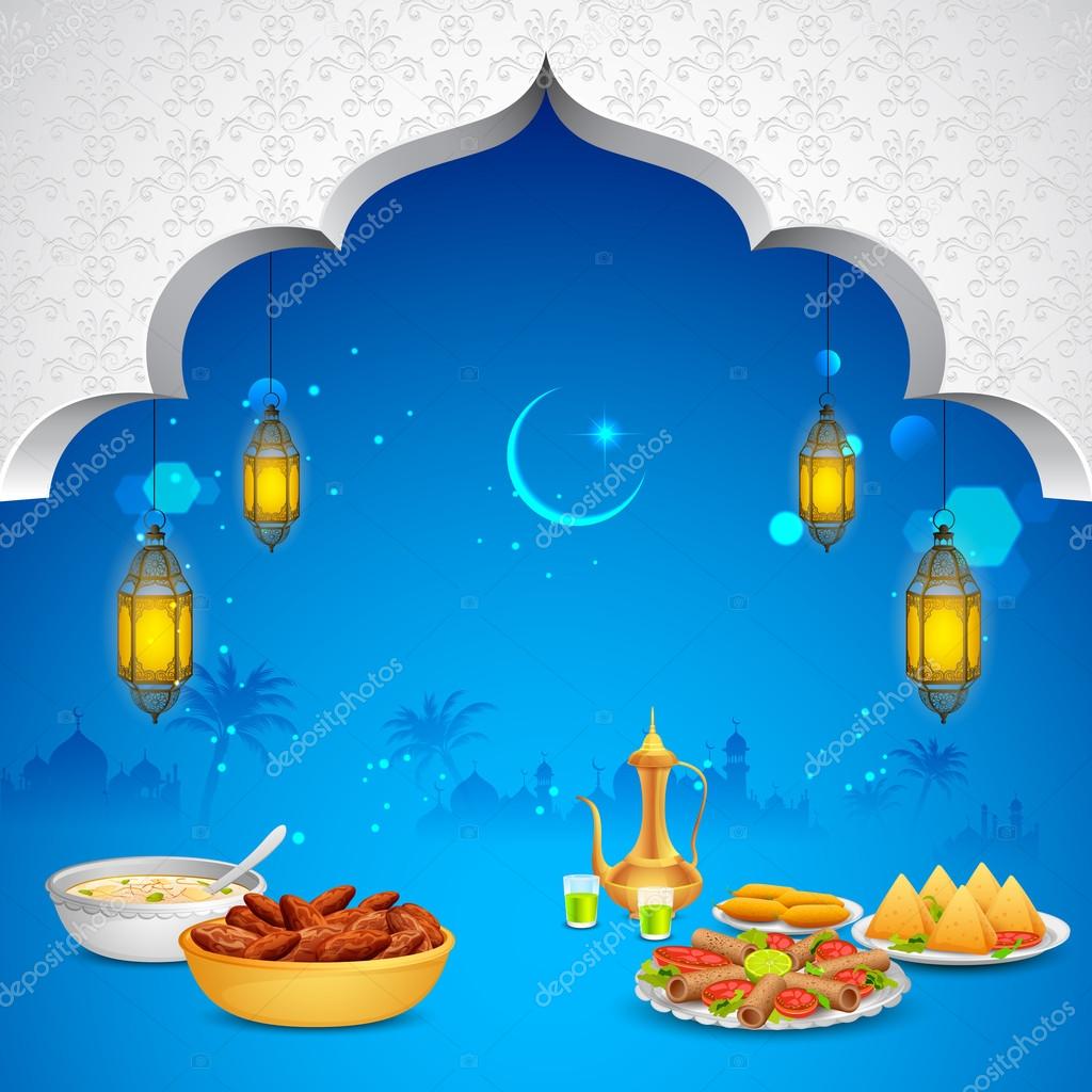 Delicious dishes for Iftar party Stock Vector Image by ©vectomart 48947227