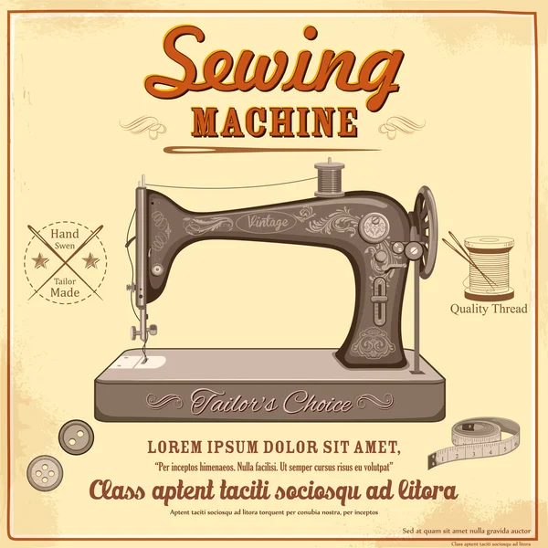 4,244 Vintage sewing machine Vector Images, Vintage sewing machine