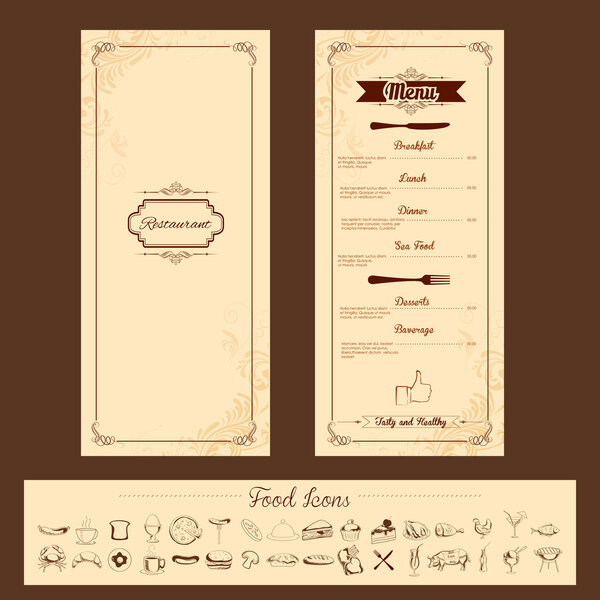 Template for Menu Card