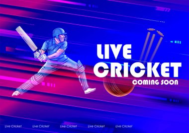 Kriket şampiyonası sporu yapan vurucu oyuncu