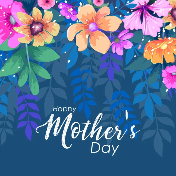 Happy Mother s Day greetings card abstract background — Stock Vector