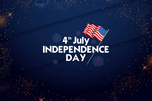 アメリカの幸せな独立記念日の 日の背景のアメリカの旗の背景のイラスト — ストックベクタ