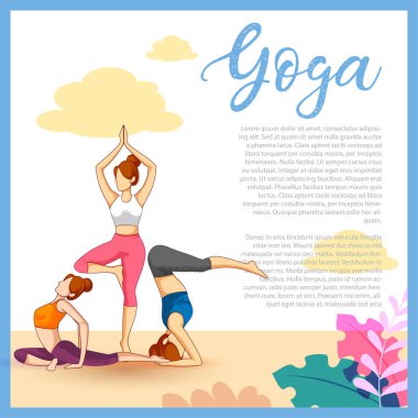 21 Haziran 'da Uluslararası Yoga Günü için Asana ve meditasyon yapan bir kadının resmi