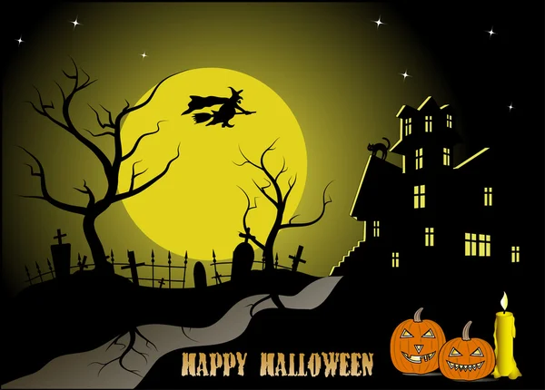 Halloween vakantie achtergrond — Stockvector