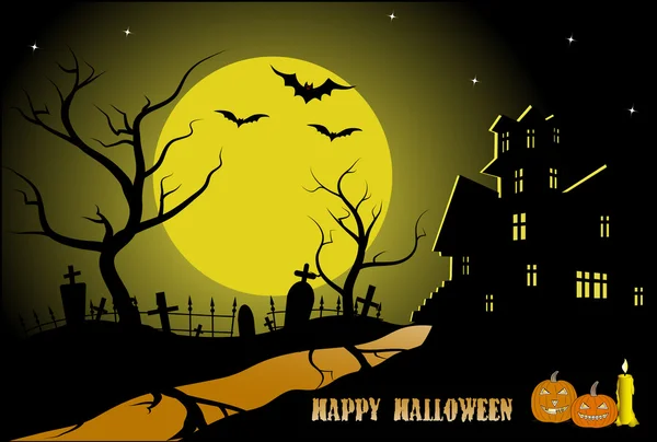 Halloween nyaralás háttér — Stock Vector