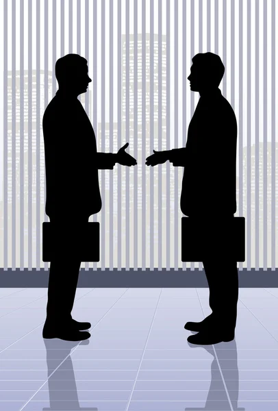 Meeting of businessmen — Stock Vector