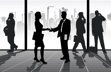 İşadamları ofis toplantısı