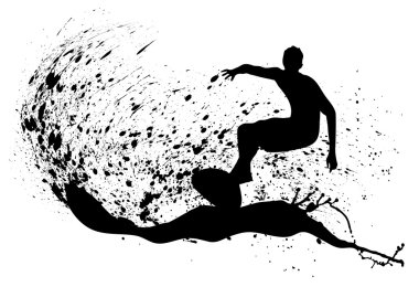 sörfçü Silhouettes