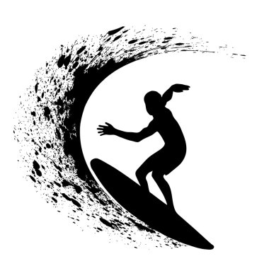 sörfçü Silhouettes