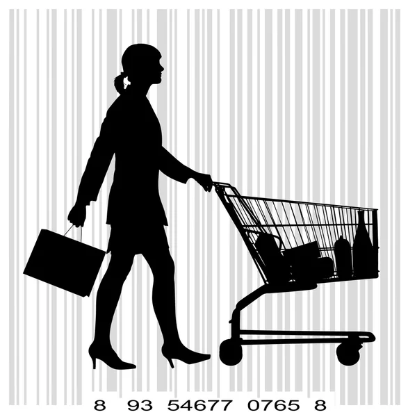 Insanlar alışveriş — Stok Vektör