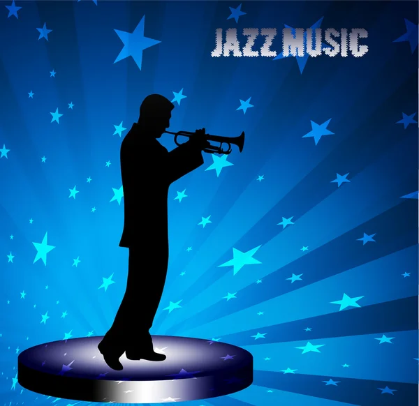 Muzyk jazzowy — Wektor stockowy