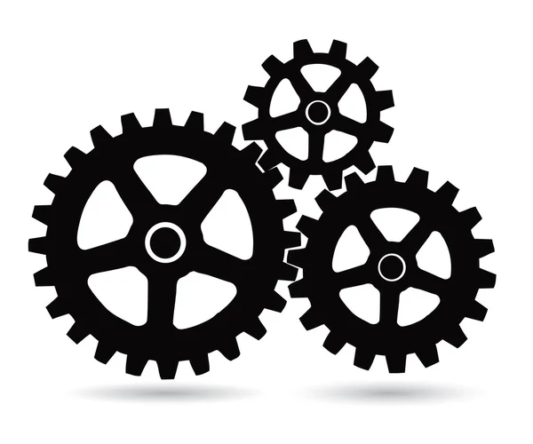 Gears on a white background — Stock Vector