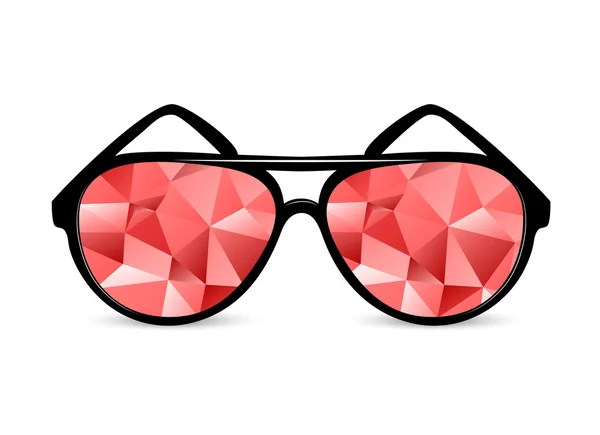 Óculos de polígonos — Vetor de Stock