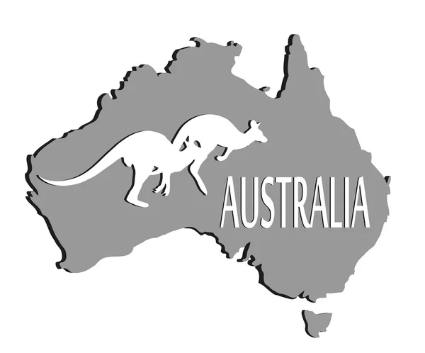 Australian continent — Stock Vector