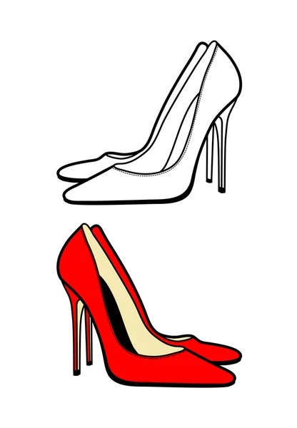 Chaussures pour femmes — Image vectorielle