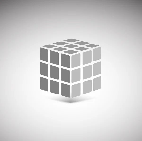 Icono de cubo 3D — Vector de stock