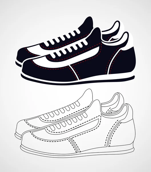 Sportschoenen — Stockvector