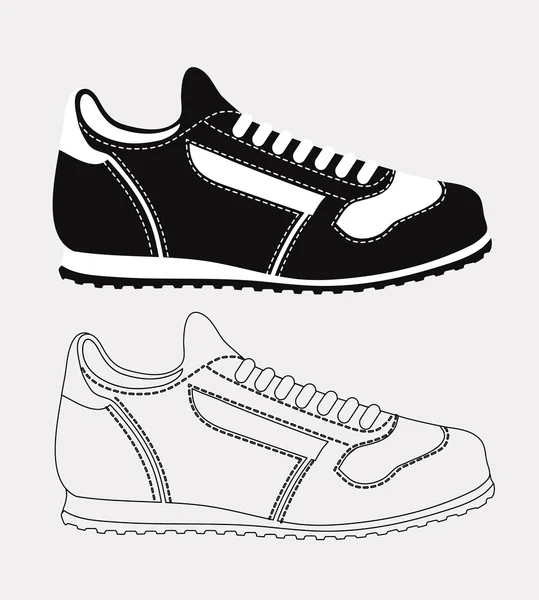 Sportschoenen — Stockvector