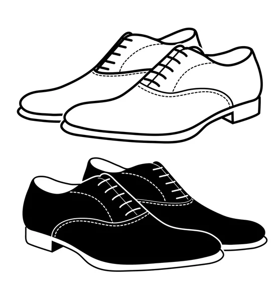 Men's classic shoes — Stock Vector
