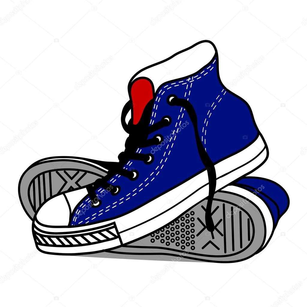 Running Shoes Easy Drawing | lupon.gov.ph