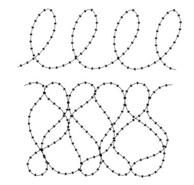 dikenli tel beyaz zemin üzerine unsuru