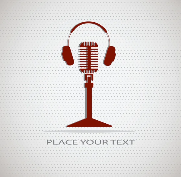 Dikişsiz arka plan üzerinde mikrofon simgesi