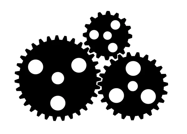 Gears on a white background — Stock Vector